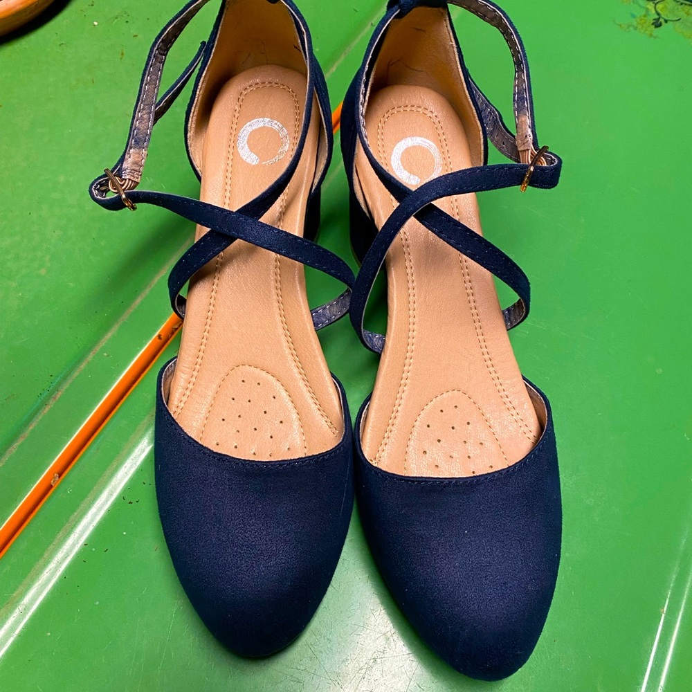 Blue suede shoes